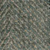 Beige and teal woven fabric swatch with diagonal pattern, textured nubby surface, and printed label reading “swan > fabric (super) > super 228”.